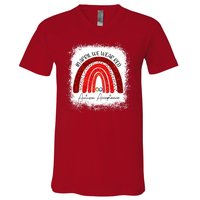 In April We Wear Red Autism Acceptance V-Neck T-Shirt