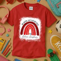 In April We Wear Red Autism Acceptance Kids T-Shirt