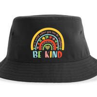 In A World Where You Can Be Anything Be Kind Autism Gift Sustainable Bucket Hat
