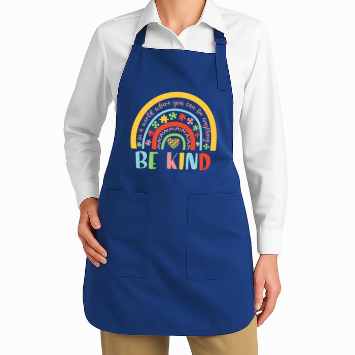 In A World Where You Can Be Anything Be Kind Autism Gift Apron