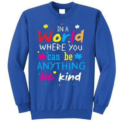 In A World Where You Can Be Anything Be Kind Gift Sweatshirt