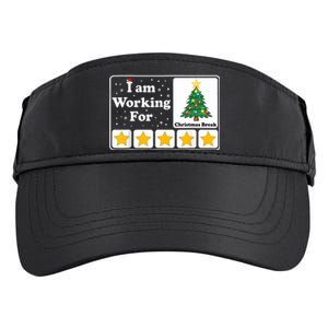 I Am Working For Christmas Break 5 Stars Xmas Tree Adult Drive Performance Visor