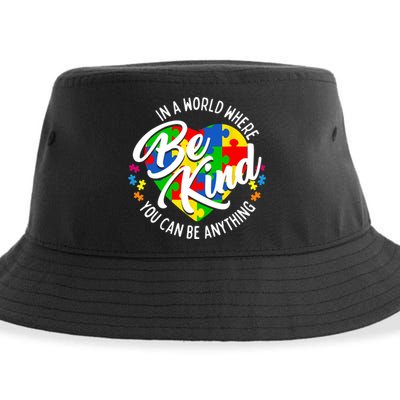 In A World Where You Can Be Anything Be Kind Kindness Sustainable Bucket Hat