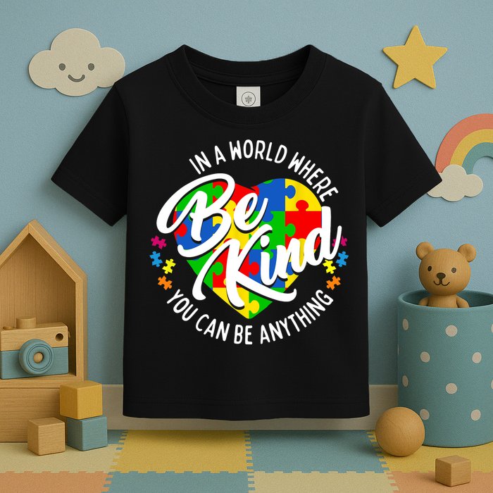 In A World Where You Can Be Anything Be Kind Kindness Toddler T-Shirt