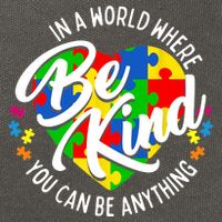 In A World Where You Can Be Anything Be Kind Kindness Cotton Canvas Backpack
