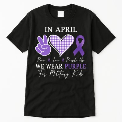 In April We Wear Purple For Military Tall T-Shirt