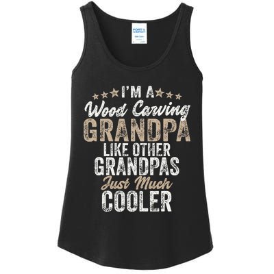 I'm A Wood Carving Grandpa Wood Carver Gifts Wood Carving Ladies Essential Tank