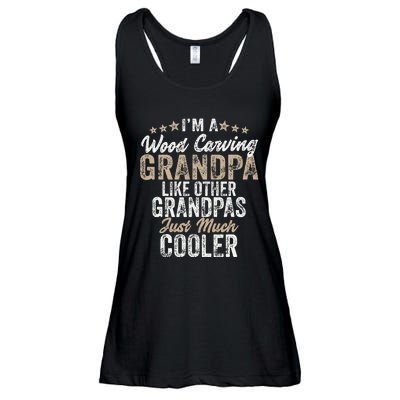 I'm A Wood Carving Grandpa Wood Carver Gifts Wood Carving Ladies Essential Flowy Tank