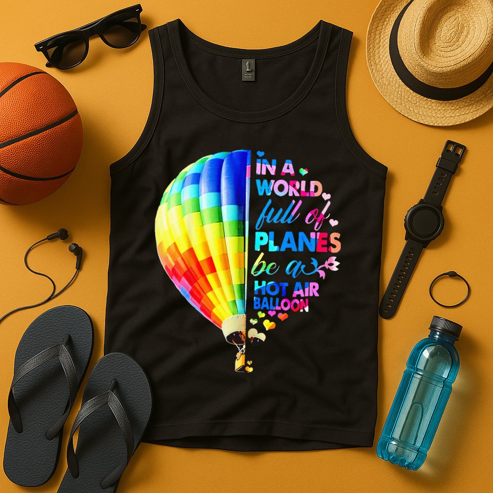 In A World Full Of Planes Be A Hot Air Balloon Tank Top