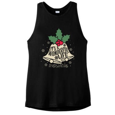 ItS A Wonderful Life Everytime A Bell Rings Christmas Movie Ladies PosiCharge Tri-Blend Wicking Tank