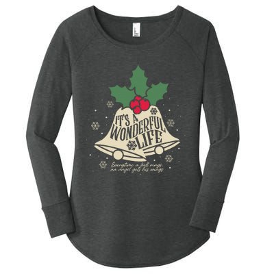 ItS A Wonderful Life Everytime A Bell Rings Christmas Movie Women's Perfect Tri Tunic Long Sleeve Shirt