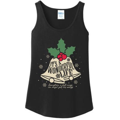 ItS A Wonderful Life Everytime A Bell Rings Christmas Movie Ladies Essential Tank