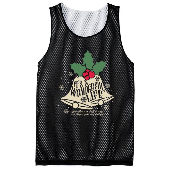 ItS A Wonderful Life Everytime A Bell Rings Christmas Movie Mesh Reversible Basketball Jersey Tank