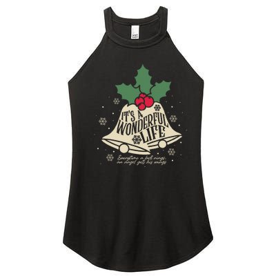 ItS A Wonderful Life Everytime A Bell Rings Christmas Movie Women's Perfect Tri Rocker Tank