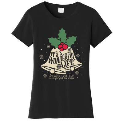 ItS A Wonderful Life Everytime A Bell Rings Christmas Movie Women's T-Shirt