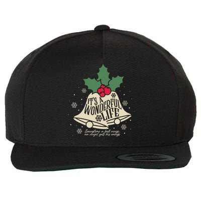 ItS A Wonderful Life Everytime A Bell Rings Christmas Movie Wool Snapback Cap