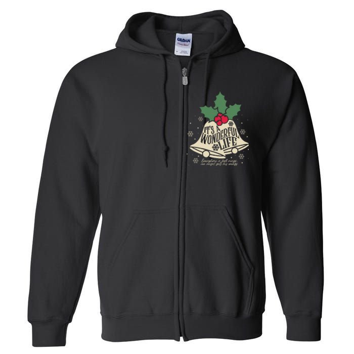 ItS A Wonderful Life Everytime A Bell Rings Christmas Movie Full Zip Hoodie