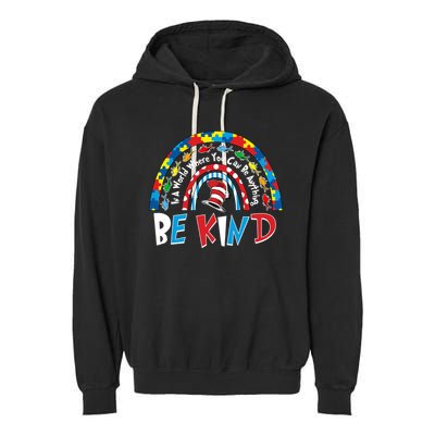 In A World Where You Can Be Anything Be Kind Book Lover Reading Fan Garment-Dyed Fleece Hoodie