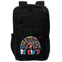 In A World Where You Can Be Anything Be Kind Book Lover Reading Fan Impact Tech Backpack