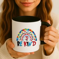 In A World Where You Can Be Anything Be Kind Book Lover Reading Fan Mug