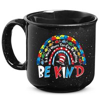 In A World Where You Can Be Anything Be Kind Book Lover Reading Fan 15oz Campfire Ceramic Mug