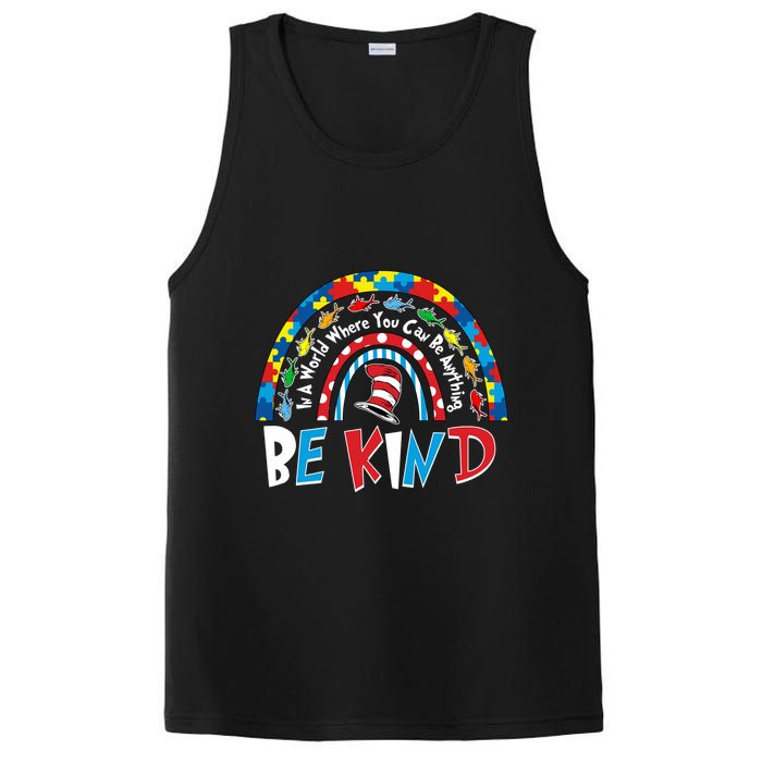 In A World Where You Can Be Anything Be Kind Book Lover Reading Fan PosiCharge Competitor Tank
