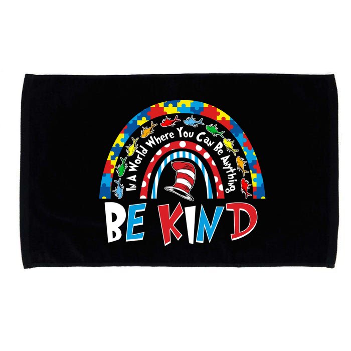 In A World Where You Can Be Anything Be Kind Book Lover Reading Fan Microfiber Hand Towel