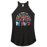 In A World Where You Can Be Anything Be Kind Book Lover Reading Fan Women's Perfect Tri Rocker Tank