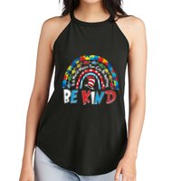 In A World Where You Can Be Anything Be Kind Book Lover Reading Fan Women's Perfect Tri Rocker Tank