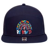 In A World Where You Can Be Anything Be Kind Book Lover Reading Fan 7 Panel Mesh Trucker Snapback Hat