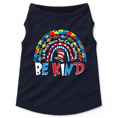In A World Where You Can Be Anything Be Kind Book Lover Reading Fan Doggie Tank