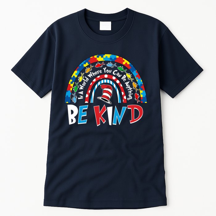 In A World Where You Can Be Anything Be Kind Book Lover Reading Fan Tall T-Shirt