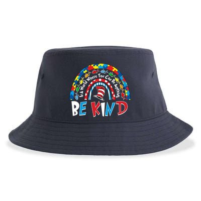 In A World Where You Can Be Anything Be Kind Book Lover Reading Fan Sustainable Bucket Hat
