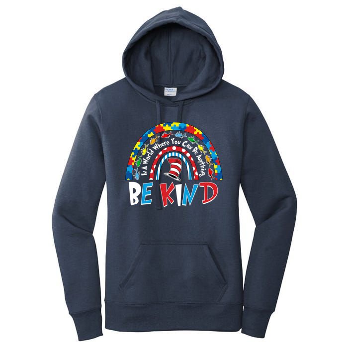In A World Where You Can Be Anything Be Kind Book Lover Reading Fan Women's Pullover Hoodie