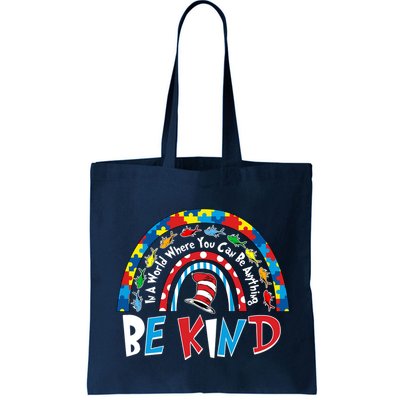 In A World Where You Can Be Anything Be Kind Book Lover Reading Fan Bag