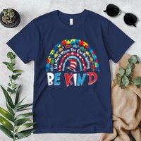 In A World Where You Can Be Anything Be Kind Book Lover Reading Fan Premium T-Shirt
