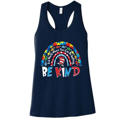 In A World Where You Can Be Anything Be Kind Book Lover Reading Fan Womens Tank Top
