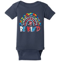 In A World Where You Can Be Anything Be Kind Book Lover Reading Fan Baby Bodysuit