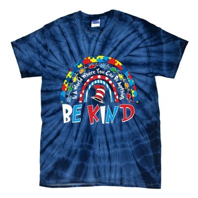 In A World Where You Can Be Anything Be Kind Book Lover Reading Fan Tie-Dye T-Shirt