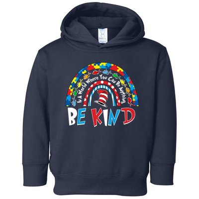 In A World Where You Can Be Anything Be Kind Book Lover Reading Fan Toddler Hoodie