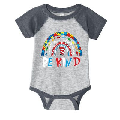 In A World Where You Can Be Anything Be Kind Book Lover Reading Fan Infant Baby Jersey Bodysuit