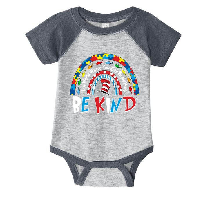 In A World Where You Can Be Anything Be Kind Book Lover Reading Fan Infant Baby Jersey Bodysuit