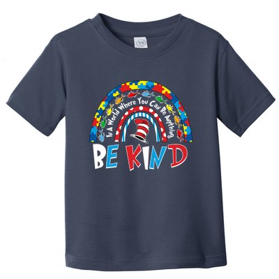 In A World Where You Can Be Anything Be Kind Book Lover Reading Fan Toddler T-Shirt