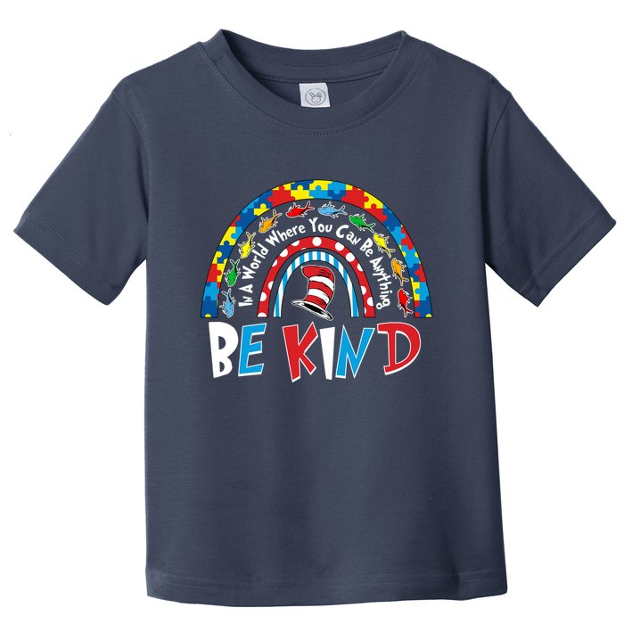 In A World Where You Can Be Anything Be Kind Book Lover Reading Fan Toddler T-Shirt