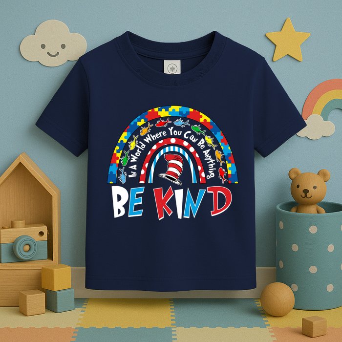 In A World Where You Can Be Anything Be Kind Book Lover Reading Fan Toddler T-Shirt