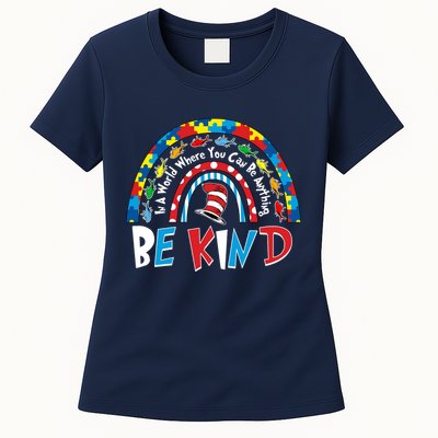 In A World Where You Can Be Anything Be Kind Book Lover Reading Fan Womens T-Shirt