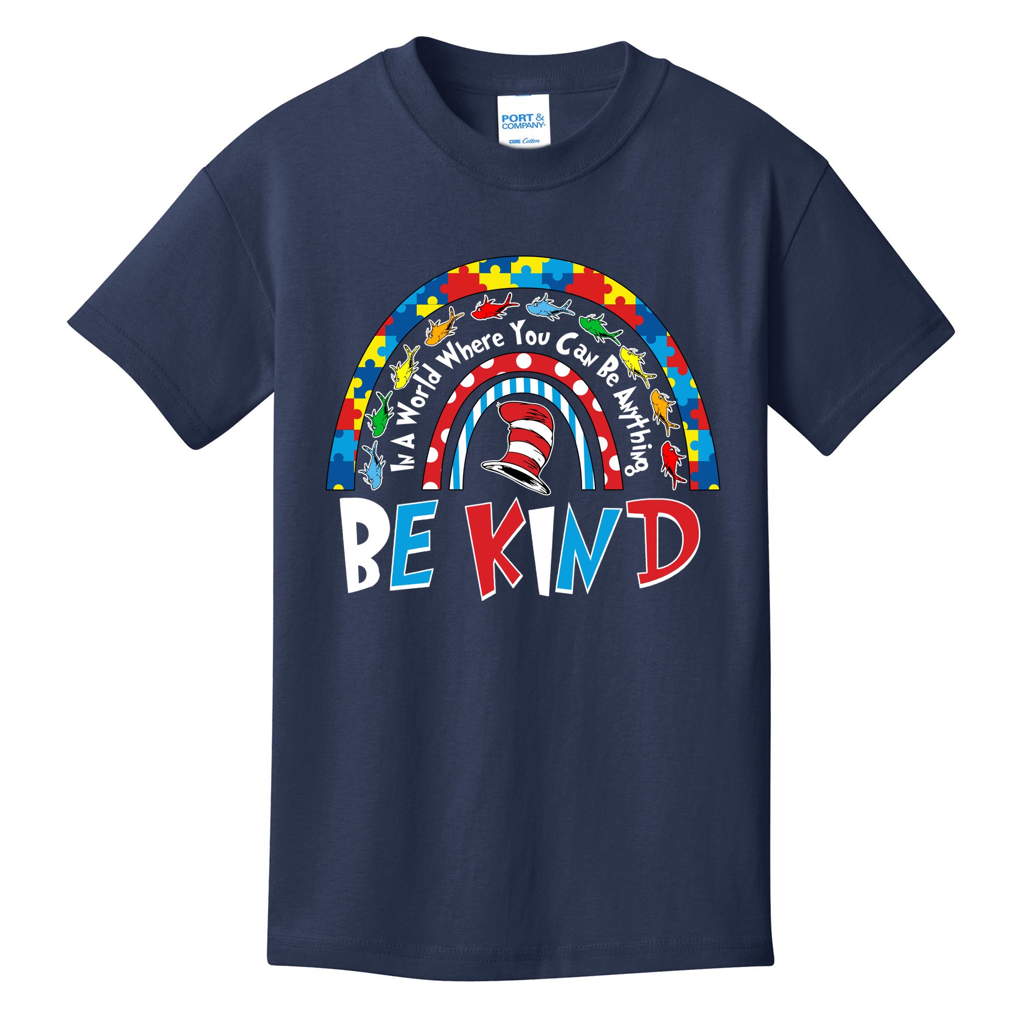 In A World Where You Can Be Anything Be Kind Book Lover Reading Fan Kids T-Shirt