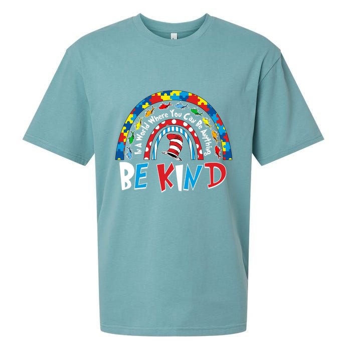 In A World Where You Can Be Anything Be Kind Book Lover Reading Fan Sueded Cloud Jersey T-Shirt