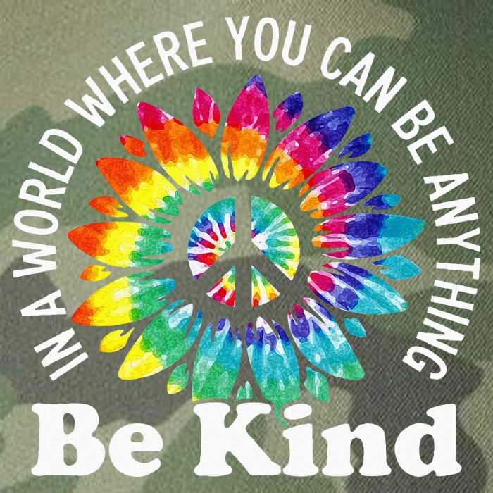 In A World Where You Can Be Anything Be Kind Sign Language Legacy Tie Dye Trucker Hat
