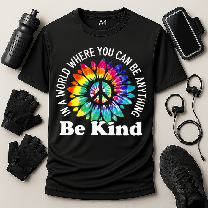 In A World Where You Can Be Anything Be Kind Sign Language Performance Shirt